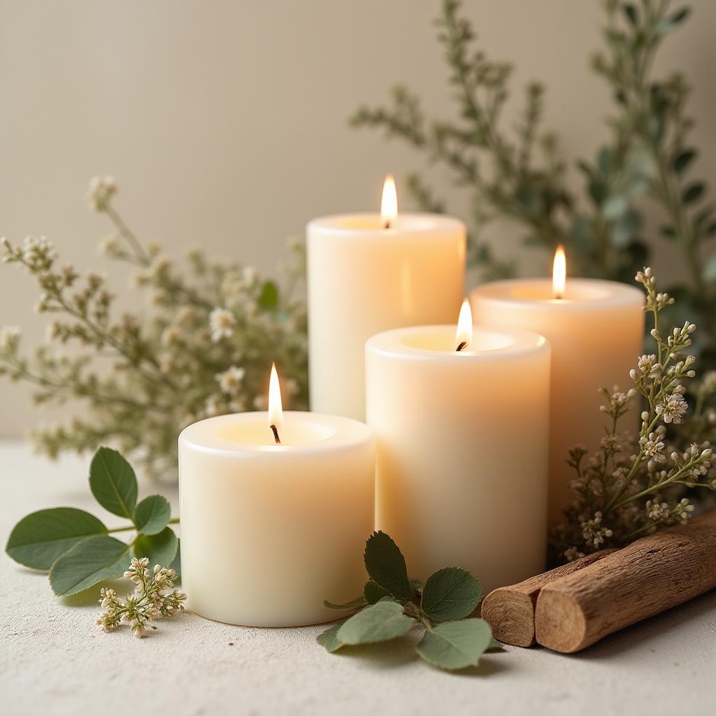 Velas ecológicas de cera de soja